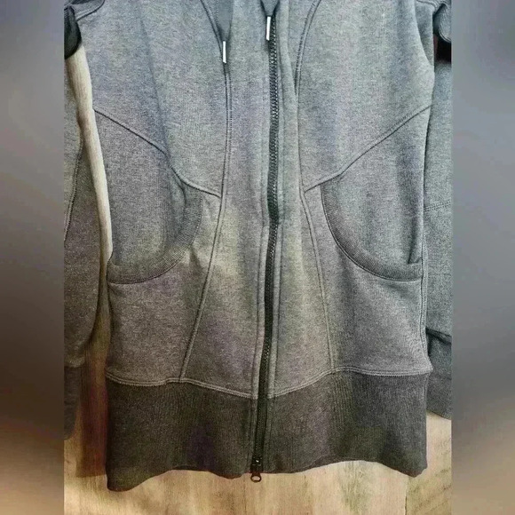 Athleta CYA Define Zip Up Hoodie Athletic Jacket Grey Size XXS Women’s - Picture 5 of 15